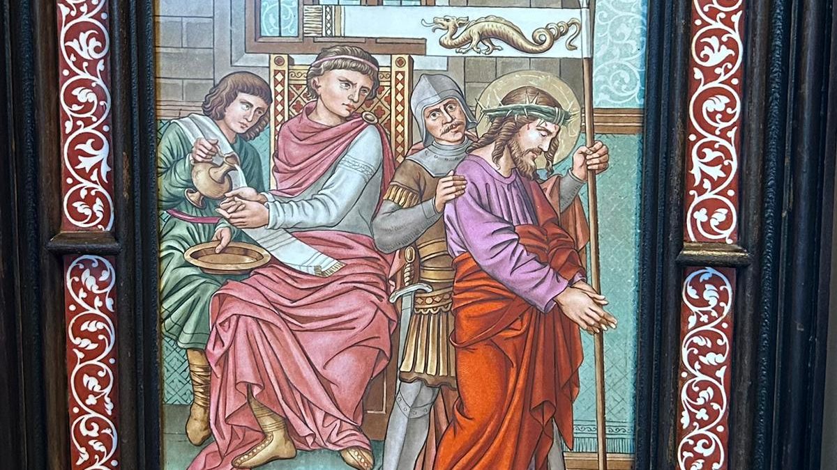 Kruiswegviering terug in de Bedevaartkerk statie 1-04-26