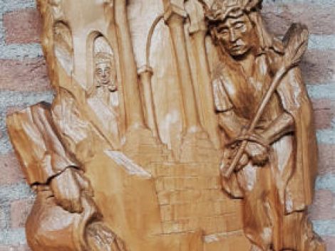 Statie I Kruiswegstaties Mariakerk Hoogvliet